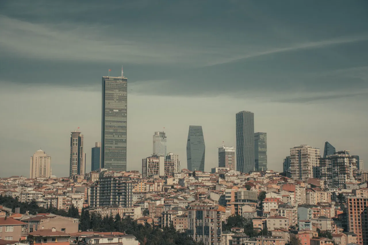İş merkezleri silueti